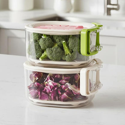 🥬 Tyiipro™  3-in-1 Fruit & Vegetable Washing Bowl with Strainer