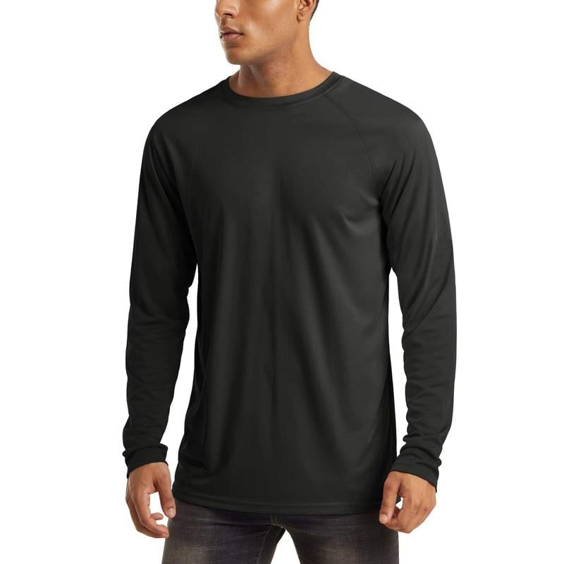 Men’s UPF 50+ Long Sleeve Performance Shirt – Quick Dry, Lightweight & Breathable