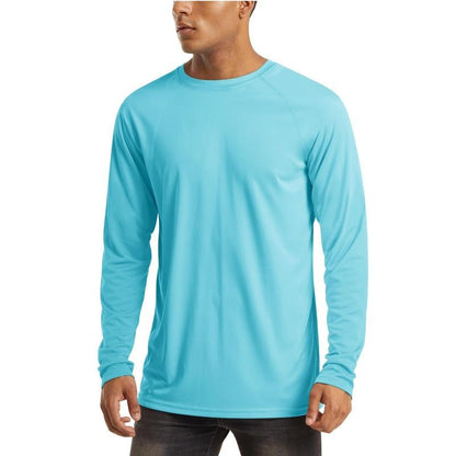 Men’s UPF 50+ Long Sleeve Performance Shirt – Quick Dry, Lightweight & Breathable