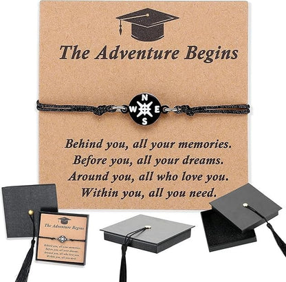 🎓Graduation Compass Bracelet For Class of 2026 – Inspirational Gift for Her/Him