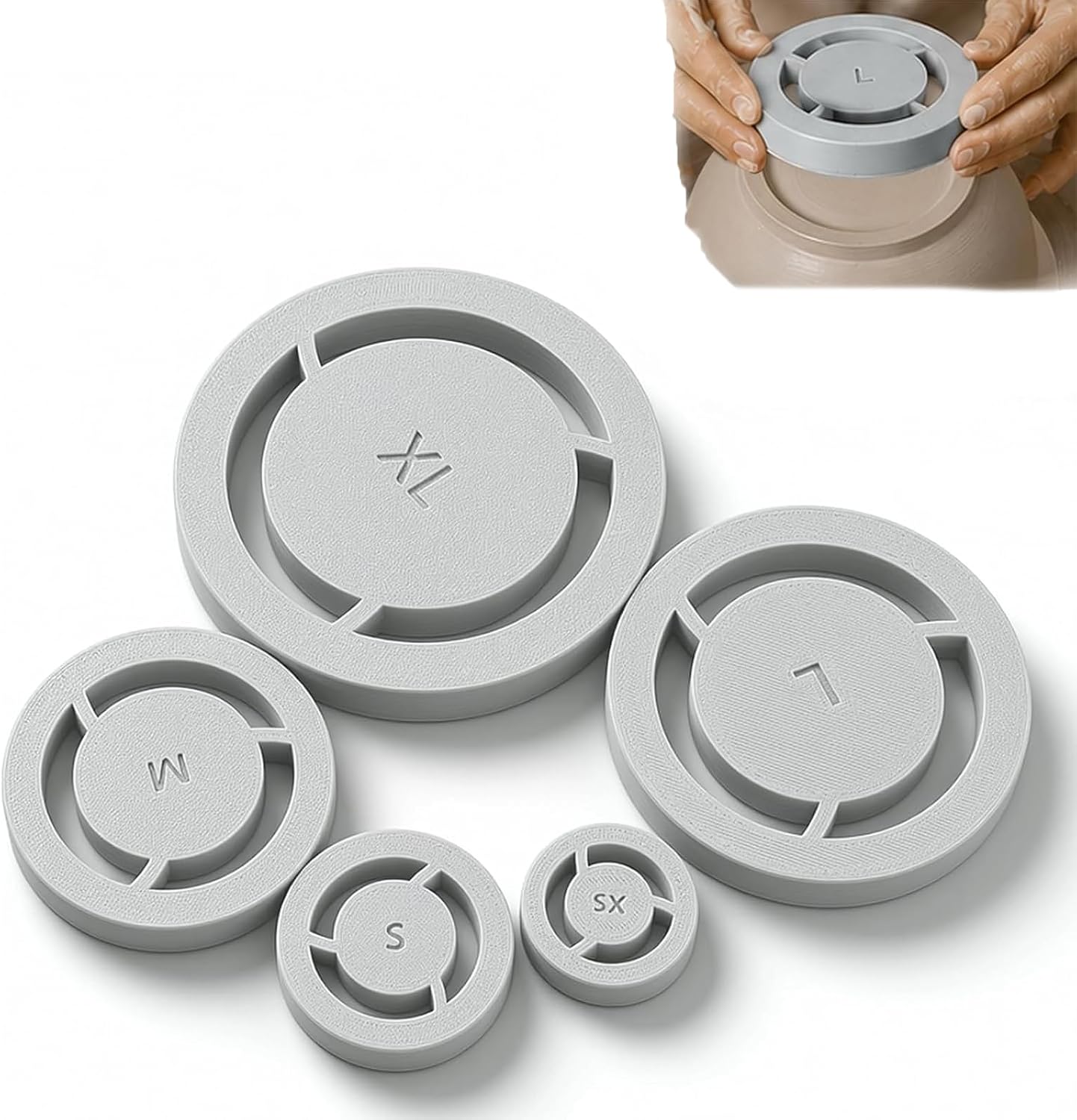 Pottery Foot Ring Tool Set