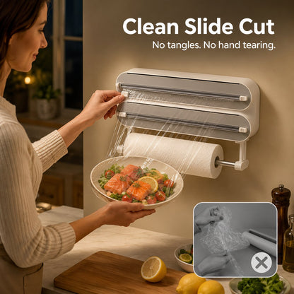 Magnetic Kitchen Roll & Wrap Dispenser for Kitchen Storage