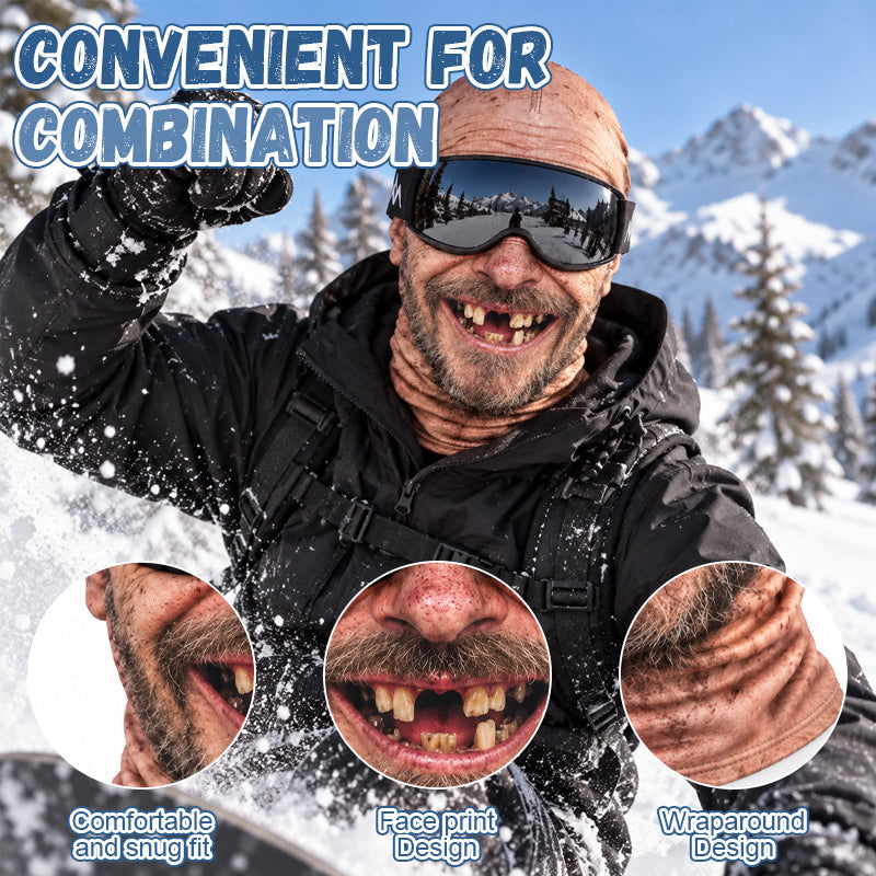 Funny Realistic Face Ski Mask – Hilarious Winter Party & Outdoor Gear