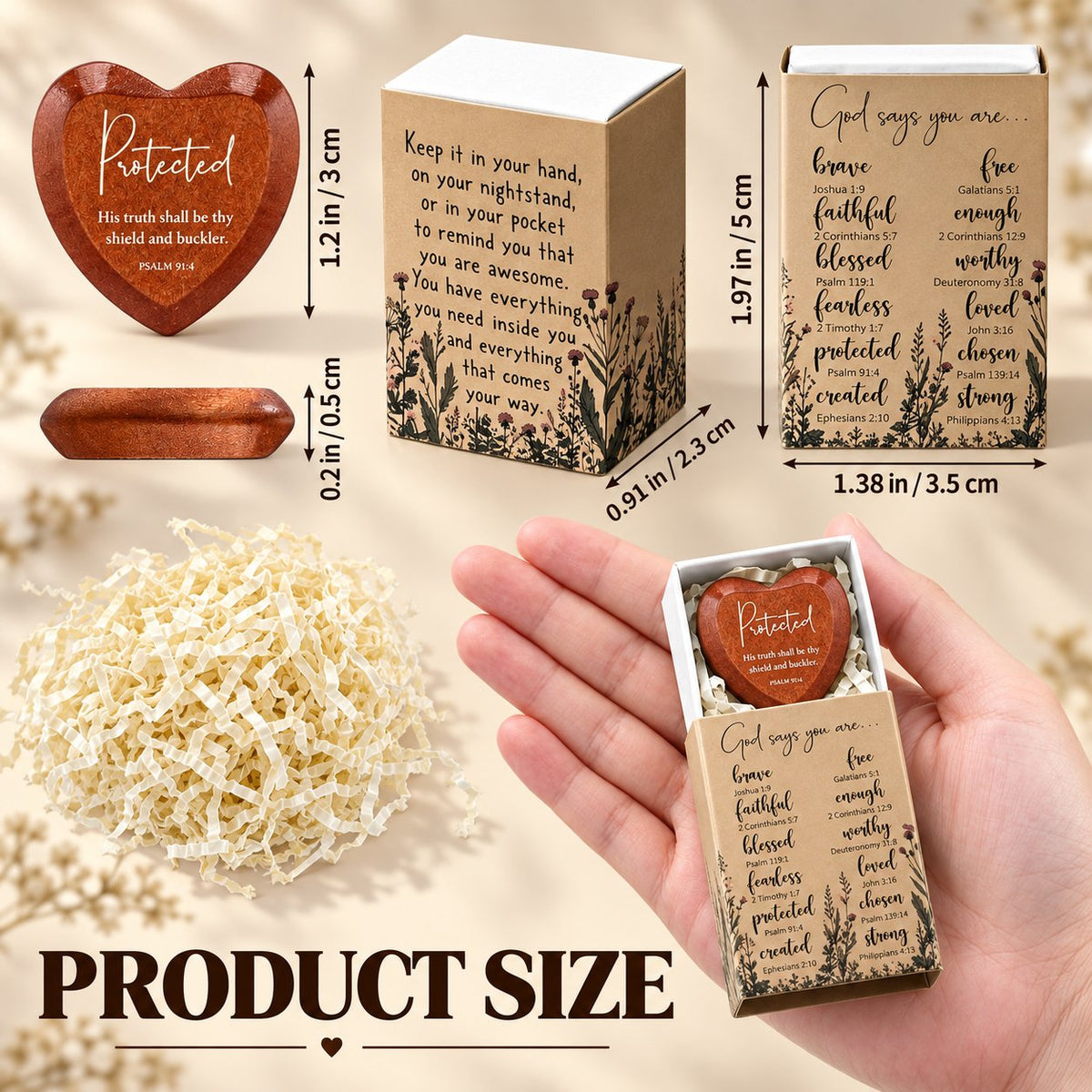 ✝️ 🎁 Christian Pocket Heart Gift Set(Set of 12)