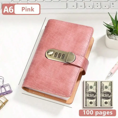 TYIIPRO™ Cash Savings Binder with Combination Lock – Large Capacity Money Organizer & Secure Cash Storage Book