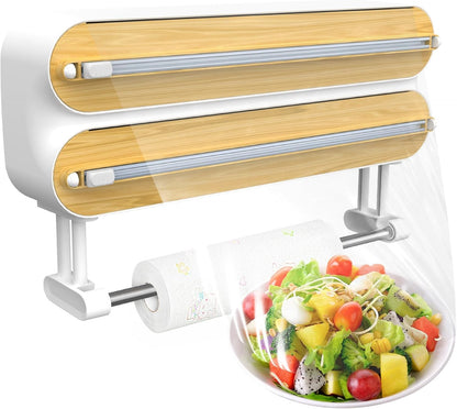 Magnetic Kitchen Roll & Wrap Dispenser for Kitchen Storage