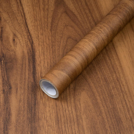 Wood Grain Peel & Stick Contact Paper – Waterproof Self-Adhesive Vinyl Wrap for Countertops & Furniture