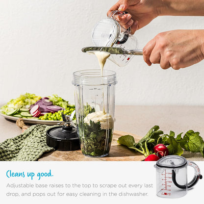 Tyiipro™ Adjustable All-in-One Measuring Cup – 1 Cup, ½ Cup, ⅓ Cup & ¼ Cup