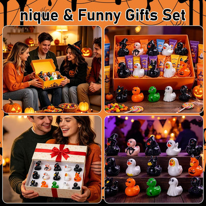 🎃 50PCS Mini Halloween Resin Ducks – 15 Spooky-Cute Styles