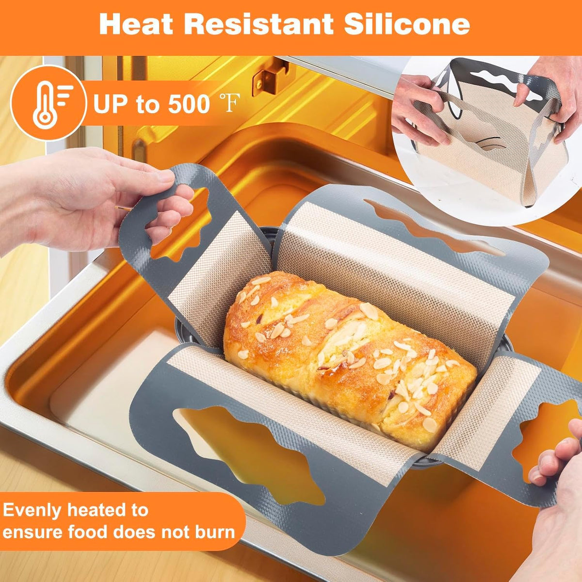 Tyiipro™ Silicone Bread Baking Sling with 4 Handles