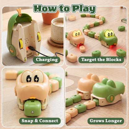 Magnetic RC Snake Game – Remote Control Hungry Snake Toys for Kids