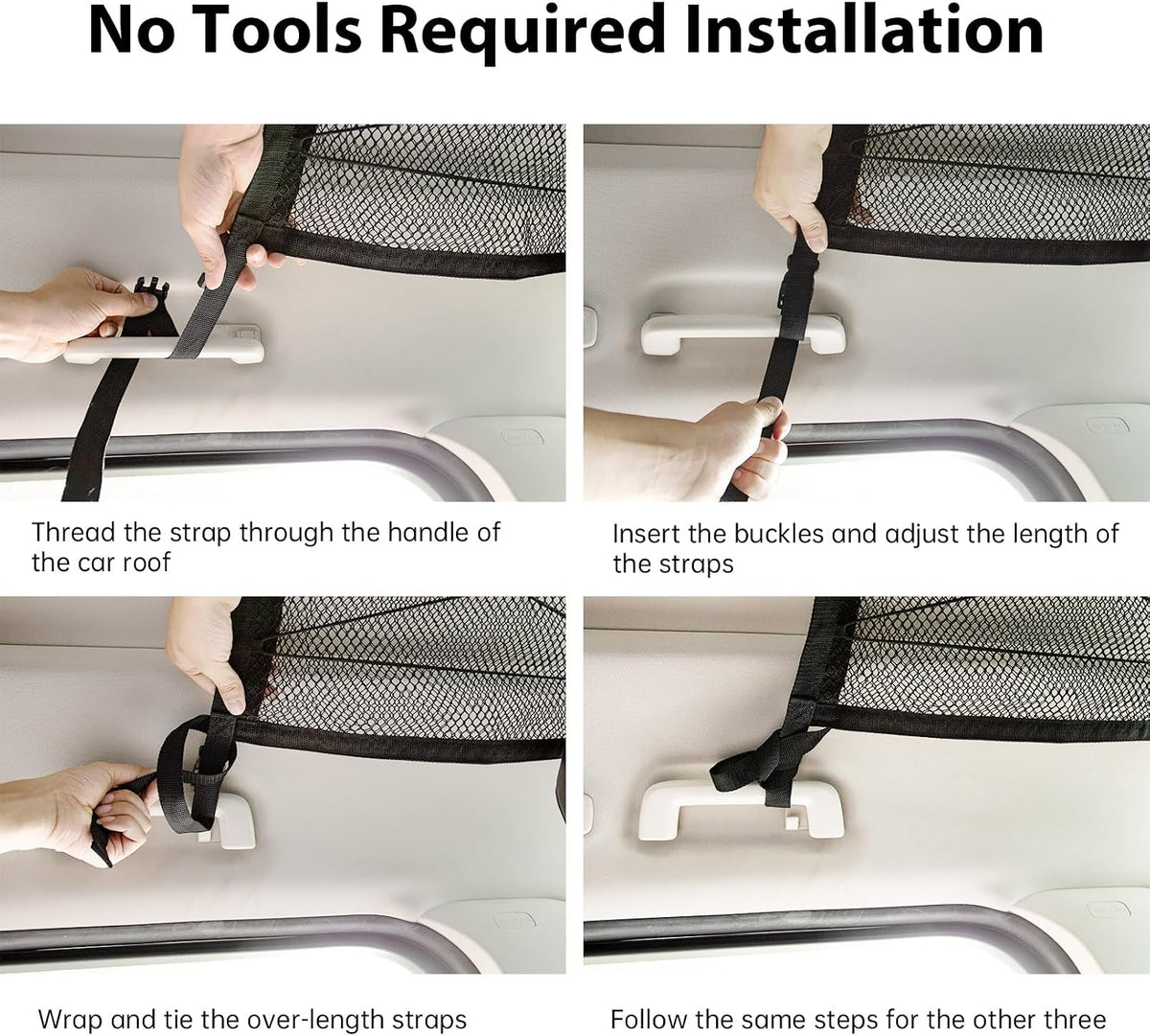 🚙 Car Ceiling Cargo Net – Double-Layer Overhead Storage Organizer