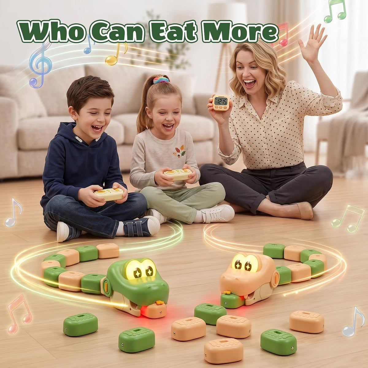 Magnetic RC Snake Game – Remote Control Hungry Snake Toys for Kids