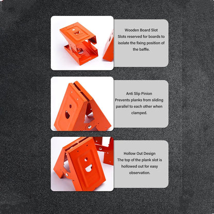 🛠️ 2Pcs Heavy Duty Sawhorse Brackets with Down Clamp