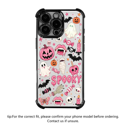 🎃TYIIPRO™ Halloween Candy Ghost Phone Case – Cute Pumpkin & Ghost Design, Shockproof Magnetic Case
