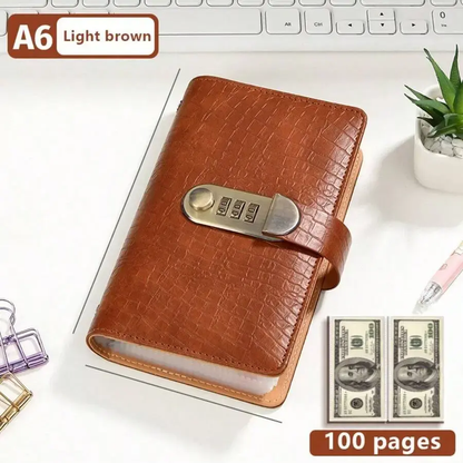 TYIIPRO™ Cash Savings Binder with Combination Lock – Large Capacity Money Organizer & Secure Cash Storage Book