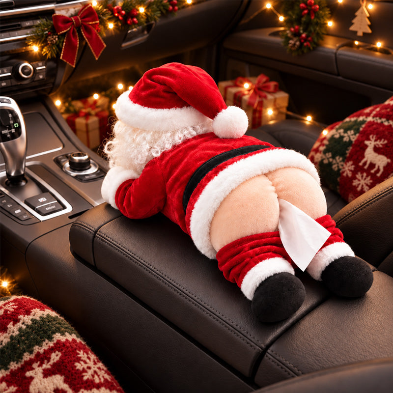 🎅 Hilarious Santa Claus Rear Tissue Box Cover 🍑
