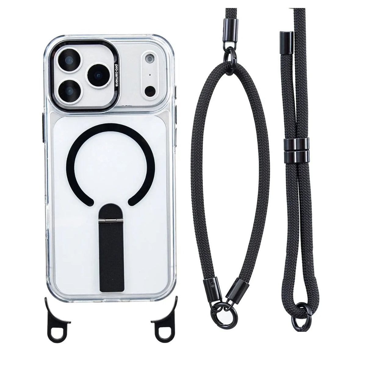 Tyiipro™ MagSafe Phone Case with Detachable Crossbody Neck Lanyard Strap