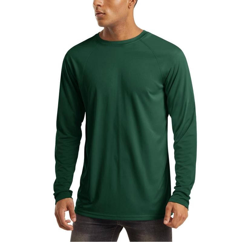 Men’s UPF 50+ Long Sleeve Performance Shirt – Quick Dry, Lightweight & Breathable