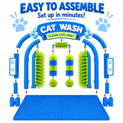 🐱 Cat Self-Grooming & Play Station