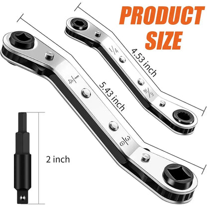 🔧 2-Piece HVAC Service Wrench Set – Built for Tight Spaces & Real Work