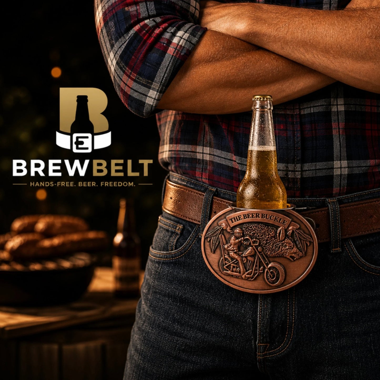 🍺 Hands-free Beer Belt Buckle Holder