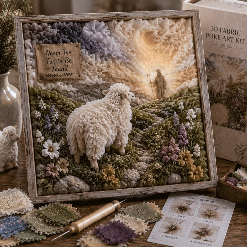 ✝️3D Christian Fabric Poke Art Kit