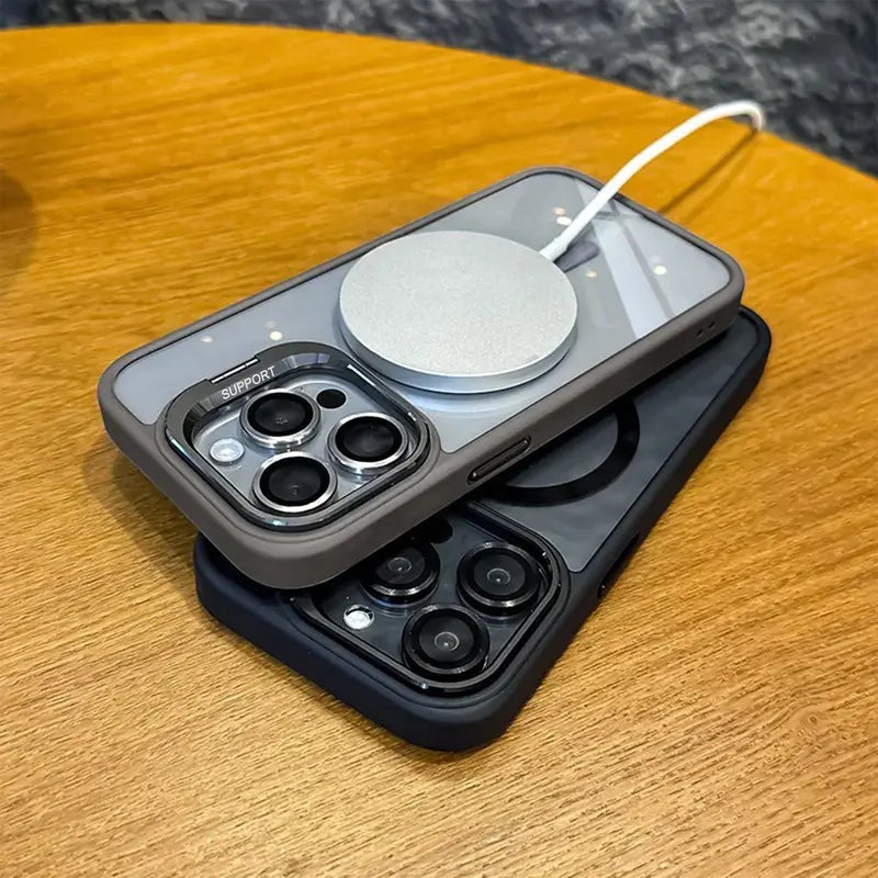 TYIIPRO™ Magnetic Phone Case with Camera Protection & Built-In Stand