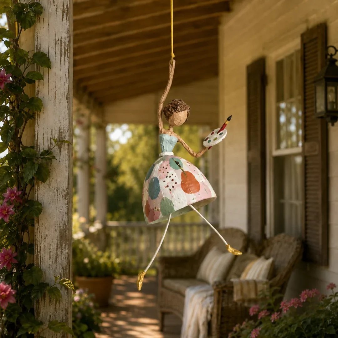 💃 🌸 Let Your Space Dance — 🎐 ✨ Whimsical Dancing Lady Hanging Ornament