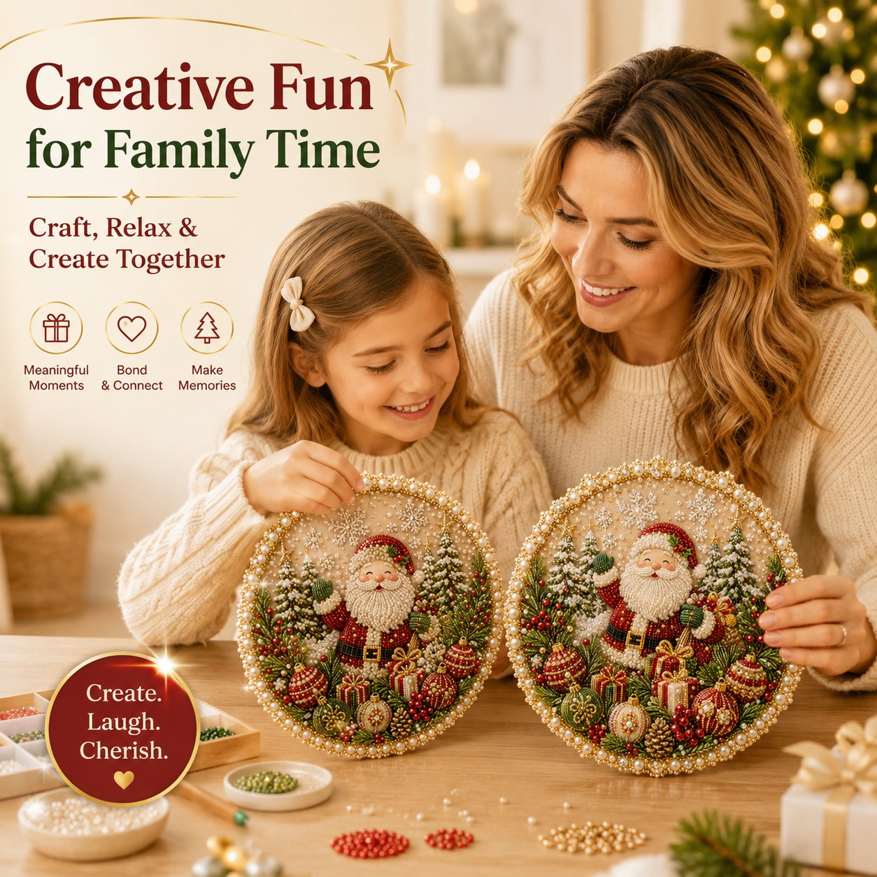 🎄Four Seasons & Holiday Pearl Art Hanging Wreath Kit