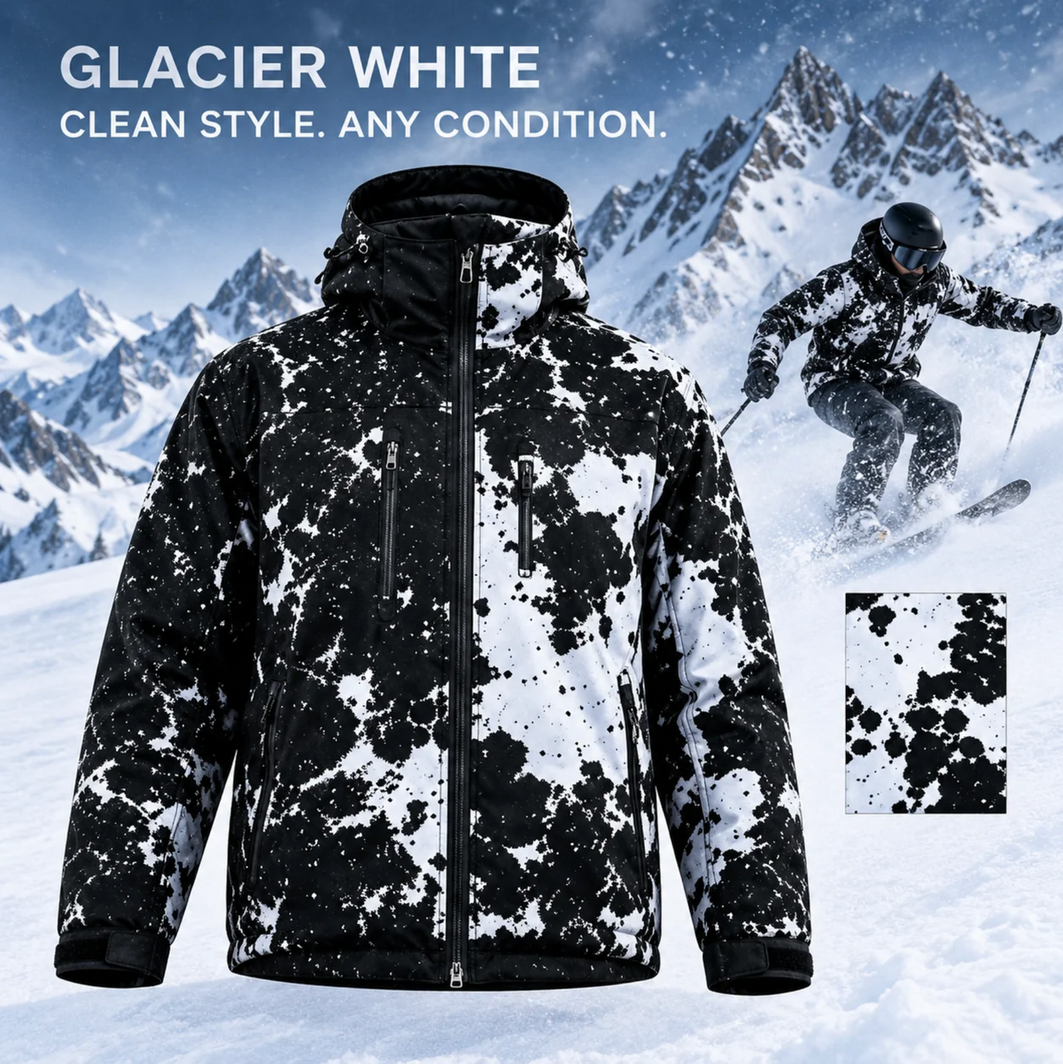 TYII™ Men’s Heat-Reactive Color-Changing Jacket – Waterproof Windbreaker