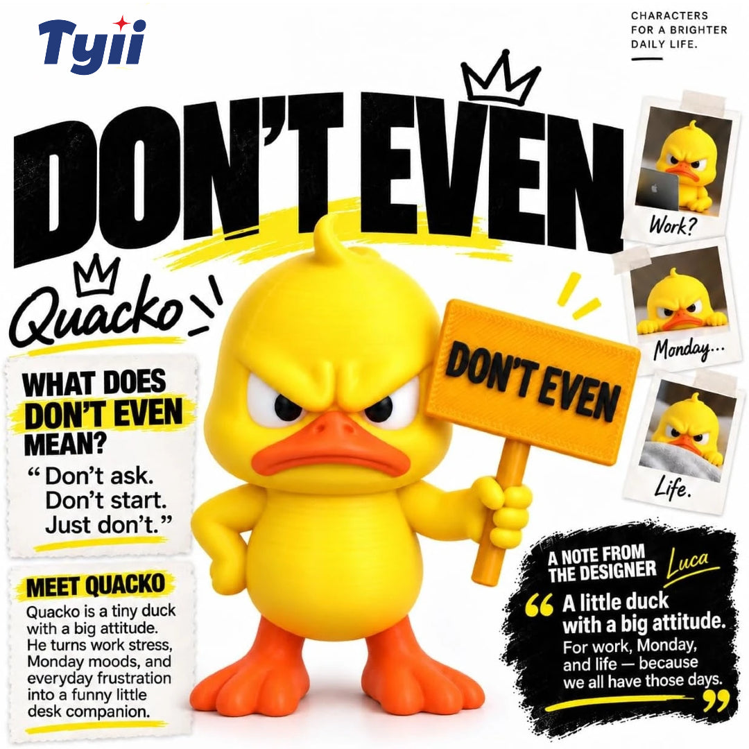 TYII™ Funny Angry Duck Figurine