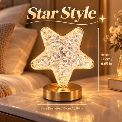 Rechargeable Touch Bedside Lamp – 3-Color LED Night Light
