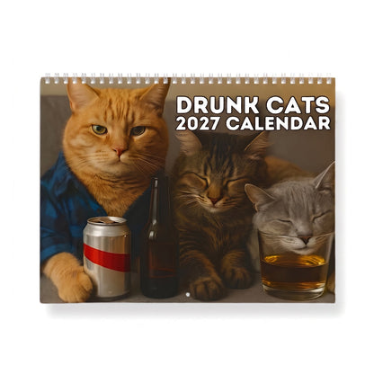 🍺🐱TYIIPRO™ Drunk Cats 2027 Calendar