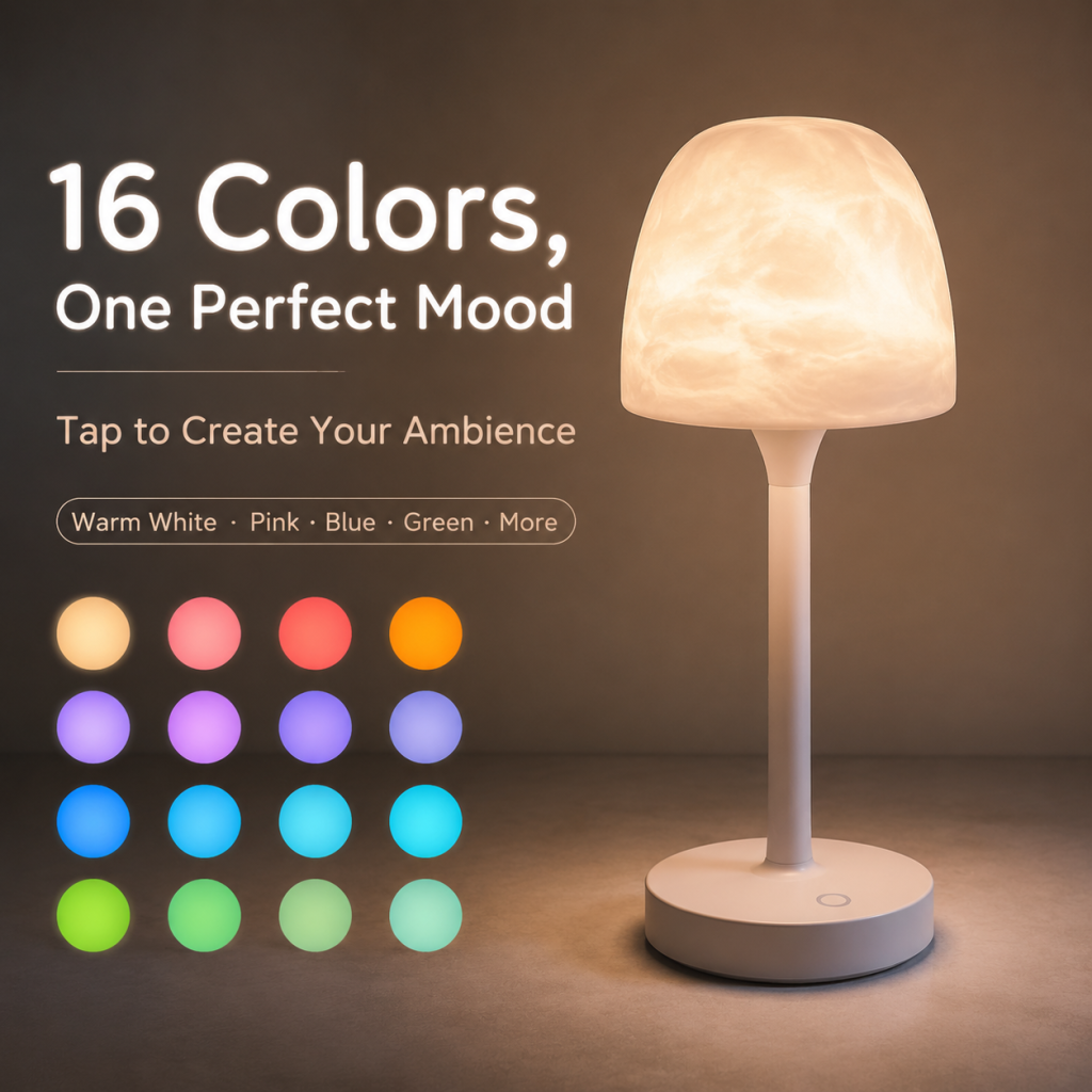 TYIIPRO™ 16-Color Aurora Water Ripple Ambient Lamp - Remote Control • Ocean Wave Projection