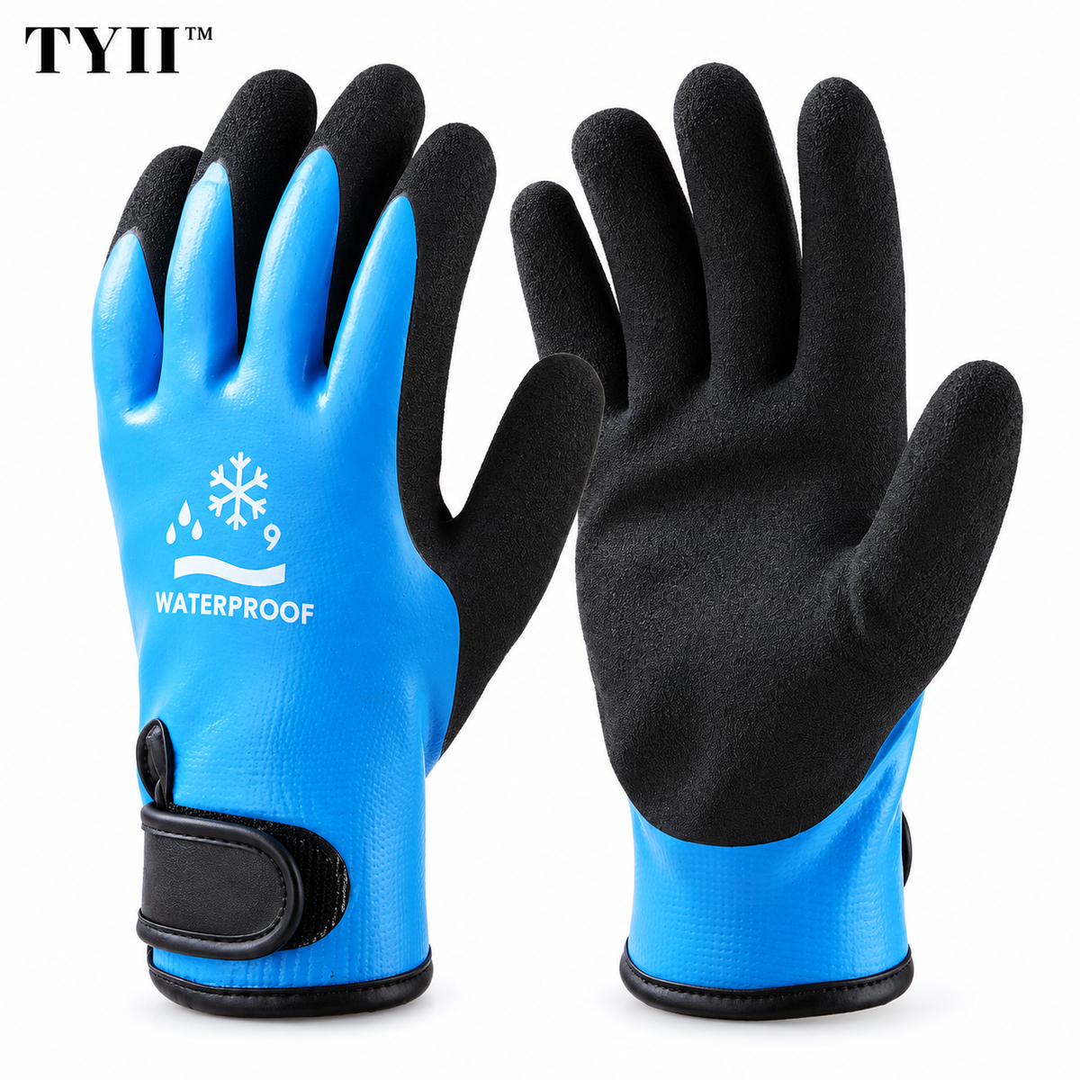 TYII™ Heavy-Duty Waterproof Insulated Work Gloves – Non-Slip Latex Grip for Gardening & Outdoor Work