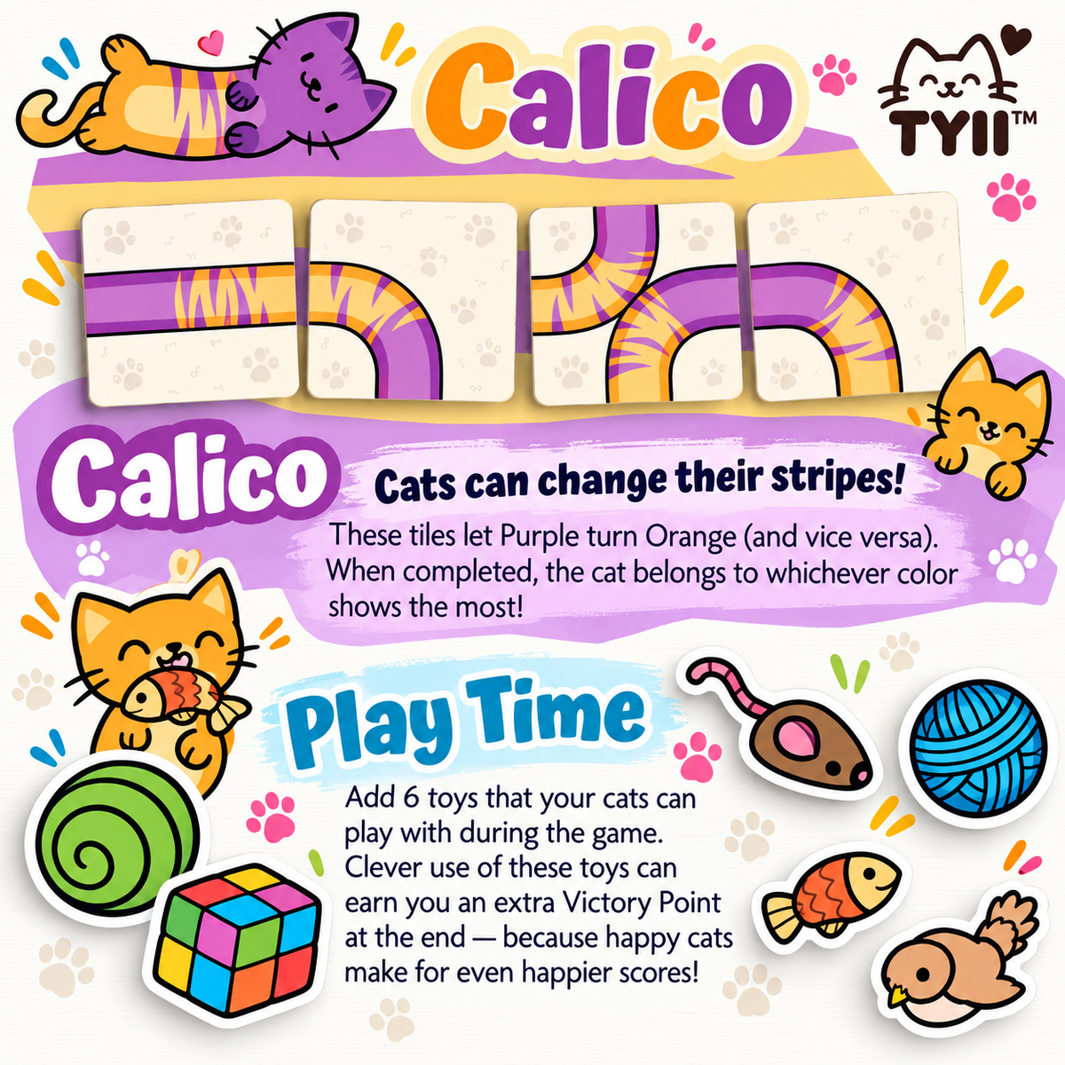 Cat Nap – Cute Cat Tile-Laying Board Game with Mini Expansions | Family Game Night & Cat Lover Gift | TYII™