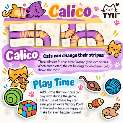 Cat Nap – Cute Cat Tile-Laying Board Game with Mini Expansions | Family Game Night & Cat Lover Gift | TYII™