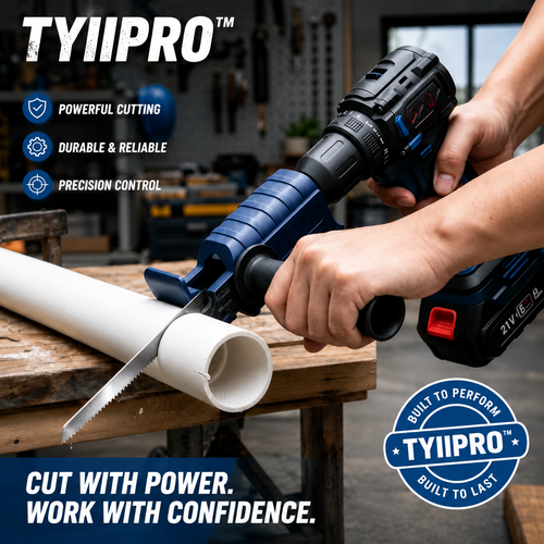 TYIIPRO™ New Drill to Reciprocating Saw Adapter – Electric Drill Conversion Attachment with 3 Saw Blades | Free Shipping