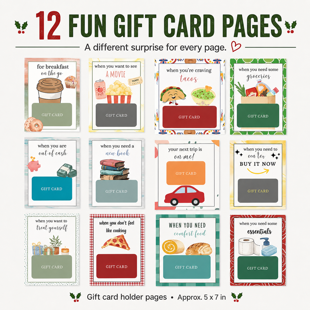 🔥2026 Christmas Gift Card Book