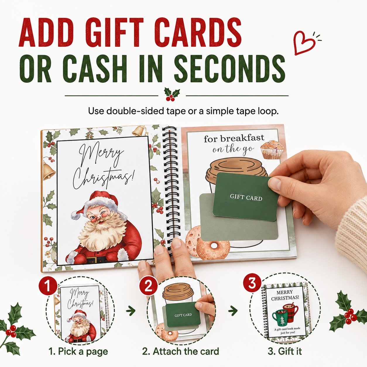 🔥2026 Christmas Gift Card Book