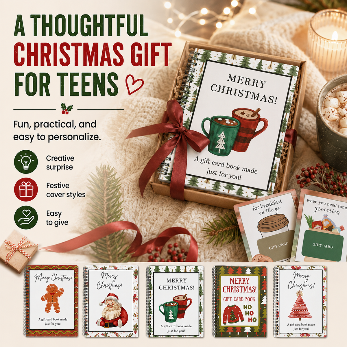 🔥2026 Christmas Gift Card Book