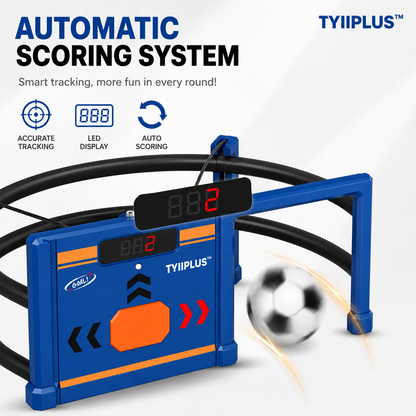 Soccer Round-About Interactive Soccer Training Game with Auto Scoring, LED Lights & Projector – Indoor & Outdoor Soccer Toy for Kids