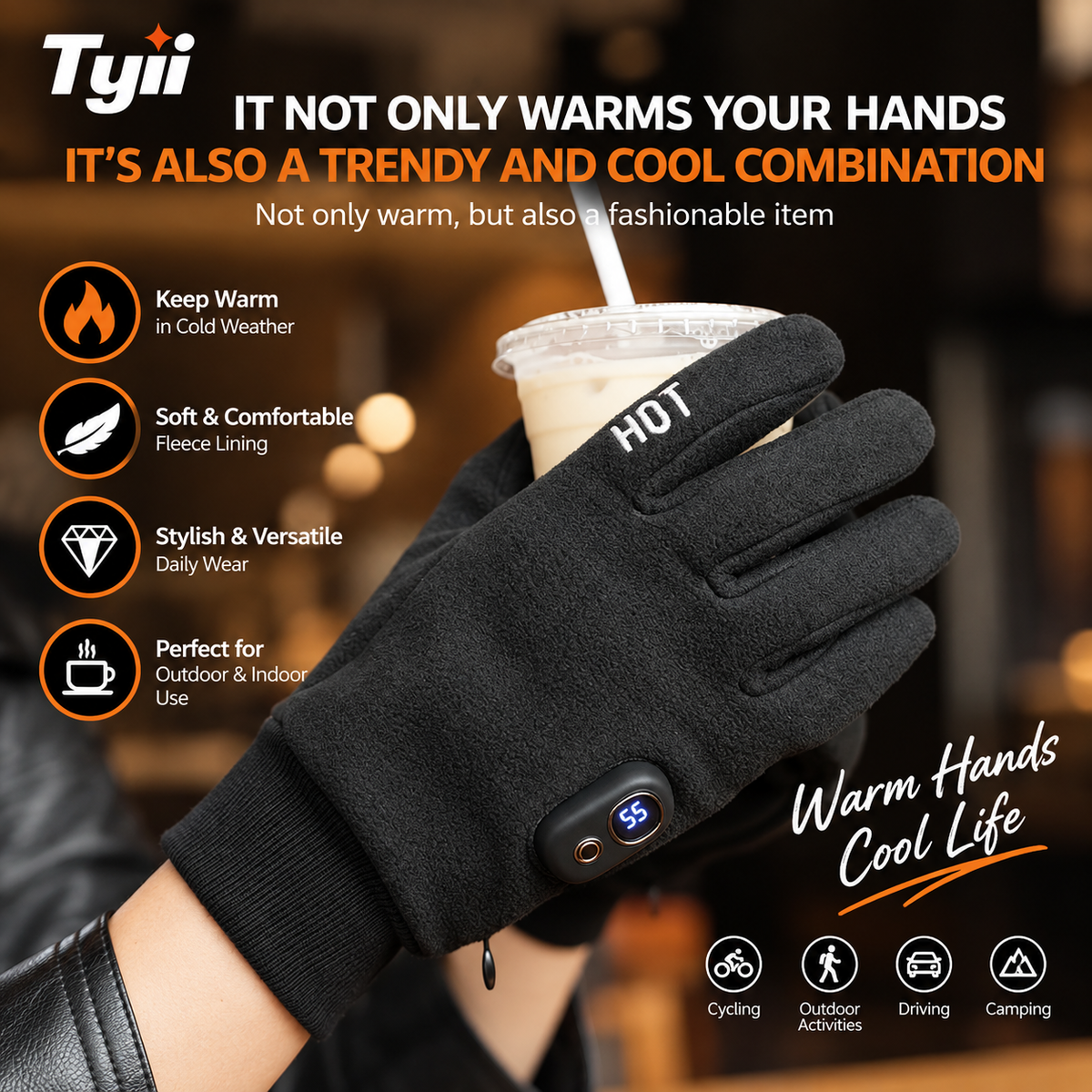 🔥Free Shipping🔥TYII™ Rechargeable Heated Gloves – 5-Level Temperature Control, Touchscreen Winter Thermal Gloves