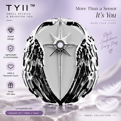 TYII™ Decorative CGM Sensor Covers – Stylish Protective Covers Compatible with Dexcom G7, Stelo & One+