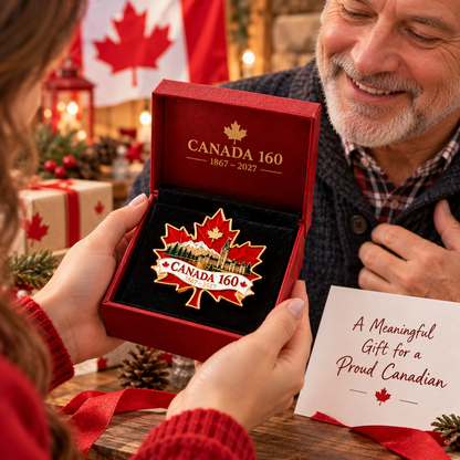TYII™ Canada 160 Commemorative Pin – 1867–2027 Maple Leaf Anniversary Keepsake