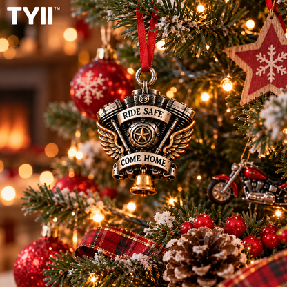 TYII™ V-Twin Engine Guardian Bell Gift Set – Ride Safe Come Home Motorcycle Bell, Meaningful Gift for Bikers