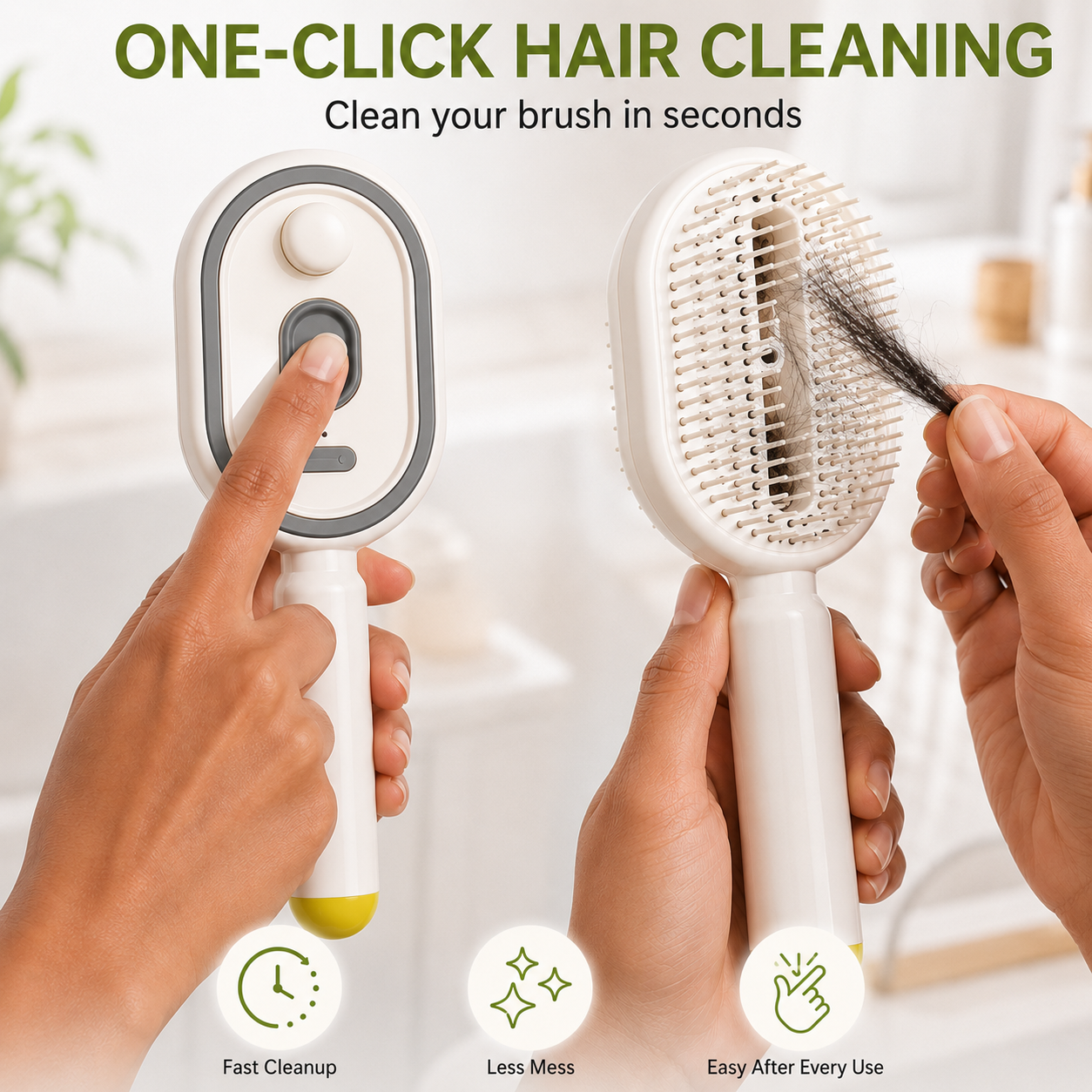 💫SAVE 49% NOW🪮✨Steam Mist Straightening Comb – Easy Salon-Like Hair