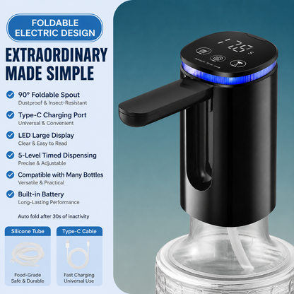 Tyiipro™ Cordless USB-C Water Bottle Pump