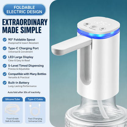 Tyiipro™ Cordless USB-C Water Bottle Pump